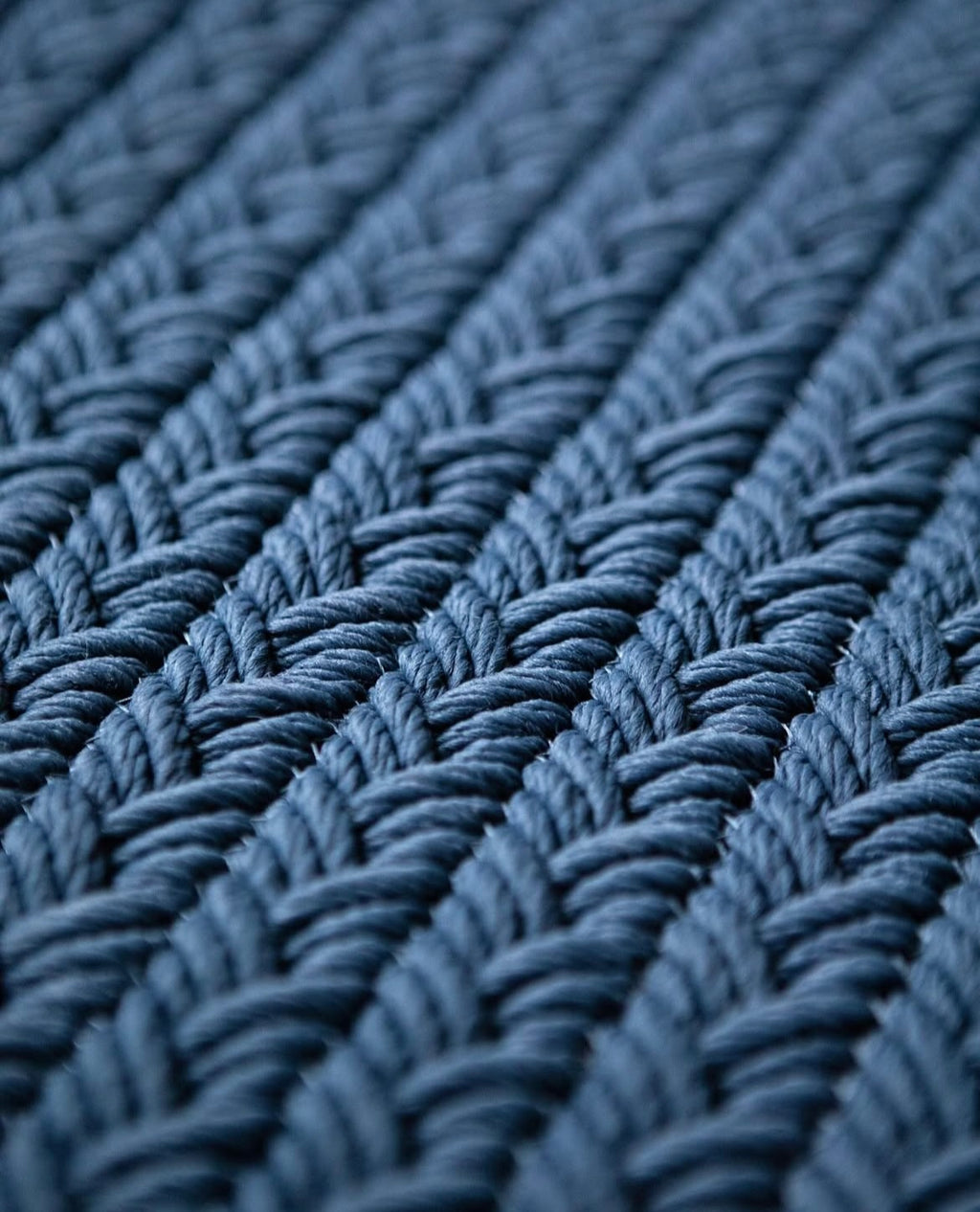 BRAIDED Navy blue - RUGit