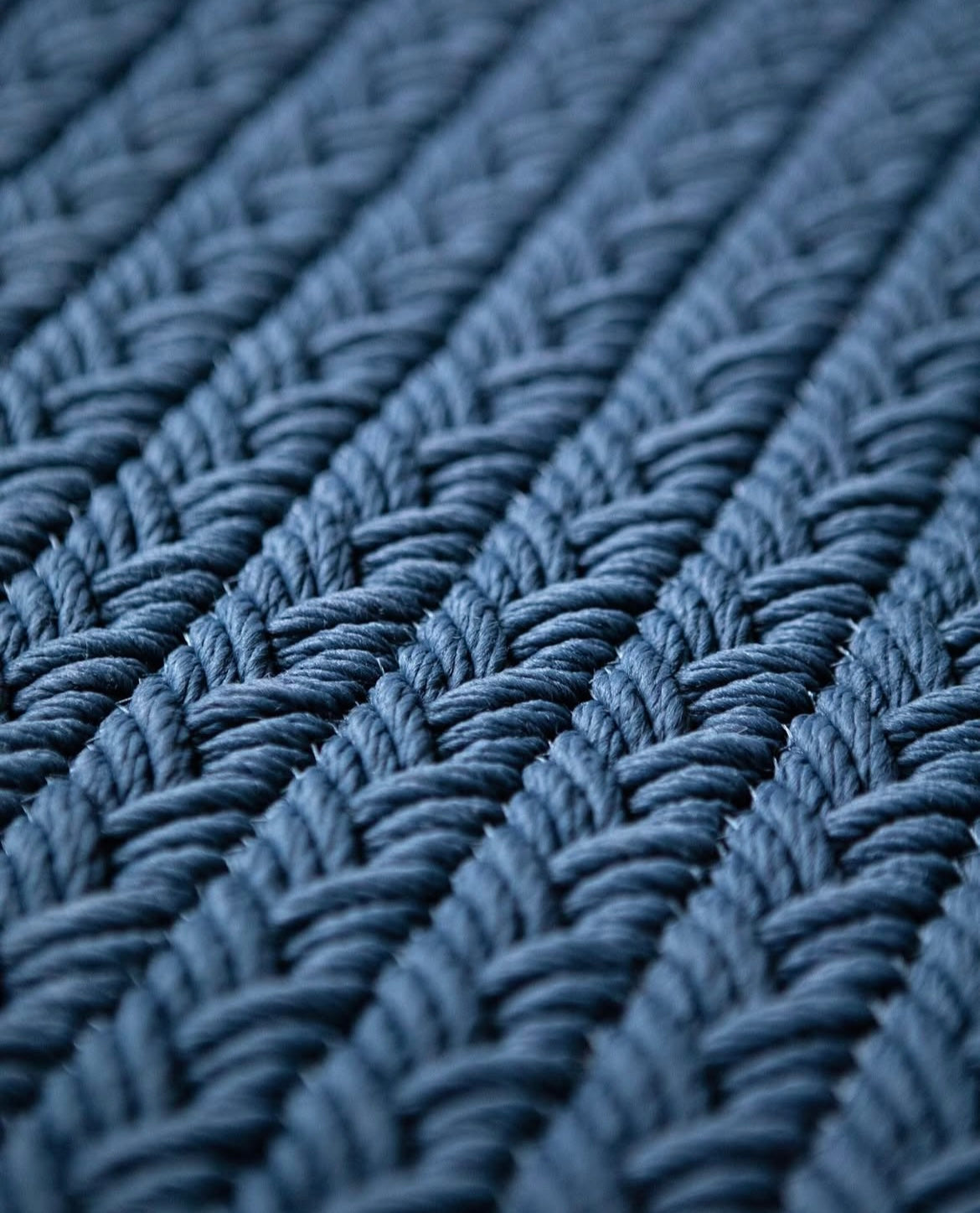 BRAIDED Navy blue - RUGit